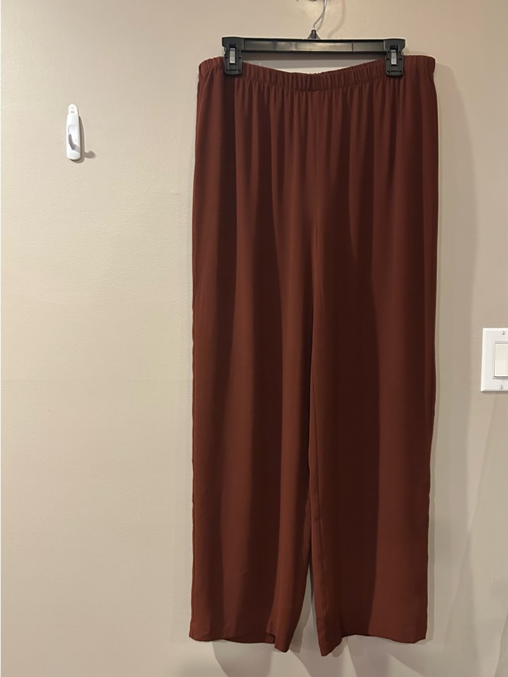 Eileen Fisher Russet Brown Wide-Leg Pants